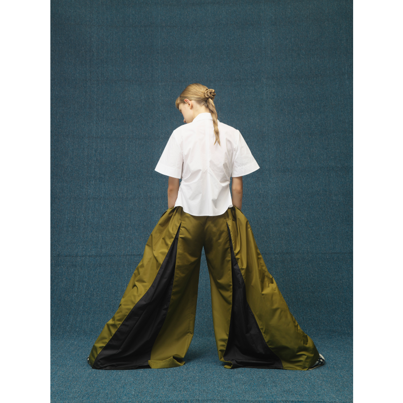Bi-colors Relaxed Trousers